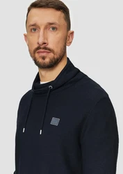 s.Oliver Strickpullover mit Schalkragen Dunkelblau/Blau/Hellblau