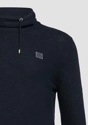 s.Oliver Strickpullover mit Schalkragen Dunkelblau/Blau/Hellblau