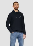 s.Oliver Strickpullover mit Schalkragen Dunkelblau/Blau/Hellblau