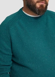 s.Oliver Strickpullover Crew-Neck-Pullover Türkis/Grün