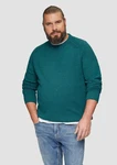 s.Oliver Strickpullover Crew-Neck-Pullover Türkis/Grün