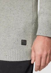 s.Oliver Strickpullover Crew-Neck-Pullover Grau/Hellgrau