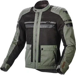 Macna Motorradjacke Fluent Grün/Dunkelgrün
