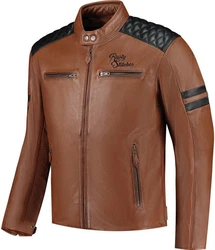 Rusty Stitches Motorradjacke Jari V2 Braun
