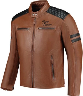 Rusty Stitches Motorradjacke Jari V2 Braun