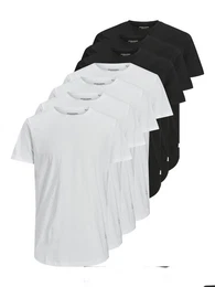 Rundhalsshirt JJENOA TEE SS CREW NECK 7PK MP NOOS (Packung, 7-tlg)