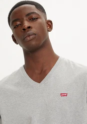 Levi's V-Shirt LE ORIGINAL HM VNECK Grau/Hellgrau