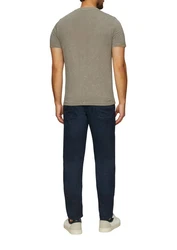 s.Oliver T-Shirt mit Frontprint Khaki/Dunkelgrün/Braun/Beige/Grau
