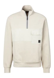 Sweatshirt Sweatshirt Ze_Nylonhem 1 mit Reiverschluss