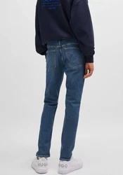 HUGO Slim-fit-Jeans Zane mit angesetztem Bund blau