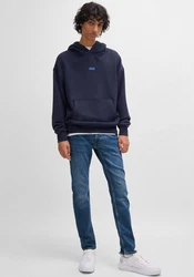 HUGO Slim-fit-Jeans Zane mit angesetztem Bund blau