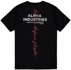 Alpha Industries Rundhalsshirt Signature BP T Schwarz