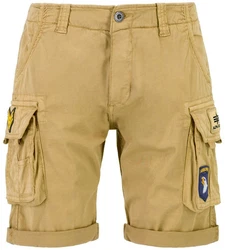 Alpha Industries Crew Short Patch Shorts Khaki/Beige/Braun