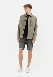 camel active Jacke Regular Fit Dunkelgrün/Khaki/Beige/Grau