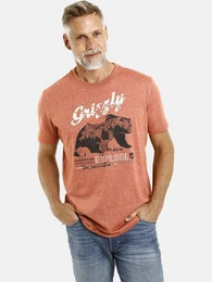 T-Shirt TAIT mit Grizzly-Print, Comfort Fit