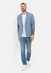 camel active Sakko Baumwollsakko Blau/Hellblau