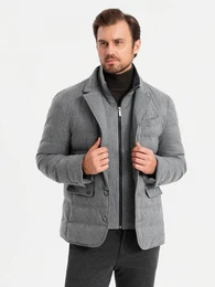 Steppjacke Herrenjacke in Sakkoschnitt und Futter