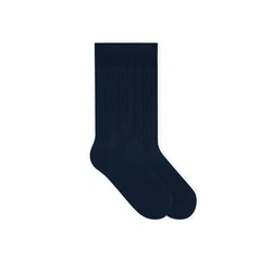 von Jungfeld Einfarbige Gerippte Socken mehrfarbig