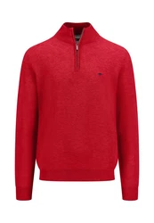 FYNCH-HATTON Troyer mit Logo an der Brust Rot/Dunkelrot/Rosa