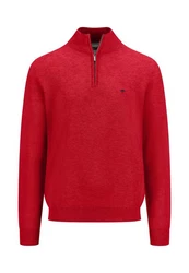 FYNCH-HATTON Troyer mit Logo an der Brust Rot/Dunkelrot/Rosa