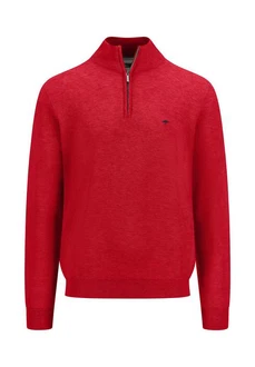 FYNCH-HATTON Troyer mit Logo an der Brust Rot/Dunkelrot/Rosa