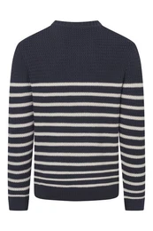 Rundhalspullover Gerono Strickmuster, Patch seitlich am Rumpf