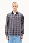 Armedangels Langarmhemd PAANAO Herren Hemd Schwarz/Grau/Dunkelgrau/Blau/Lila/Hellgrau