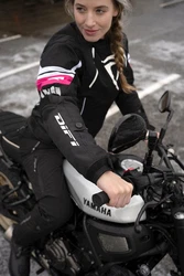 DIFI Motorradjacke Estoril Aerotex Rosa/Rot