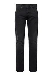 5-Pocket-Jeans Hose Straight Fit Jeans Grover mit Label-Patch im