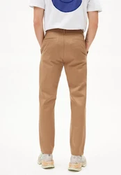 Armedangels Stoffhose ANAAR PREMIUM Chino Hose (Tapered Fit) Mid Waist Beige/Khaki/Braun
