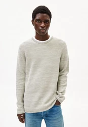 Armedangels Strickpullover TOLAA Herren Pullover Grau/Khaki/Weiß/Beige