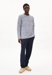 Armedangels Strickpullover TOLAA Herren Pullover Grau/Dunkelblau
