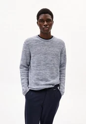 Armedangels Strickpullover TOLAA Herren Pullover Grau/Dunkelblau