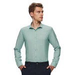 D'S DAMAT Langarmhemd Twn Slim Fit Oxford-Hemd Khaki/Dunkelgrün/Grün/Türkis