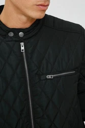 !Solid Steppjacke SDTemmey Stehkragen Schwarz/Dunkelgrau/Grau/Braun