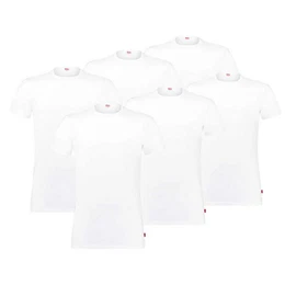 Levi's T-Shirt Herren T-Shirts, 6er Pack - Rundhals, Kurzarm, (Packung, 6er Pack)