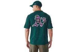 New Era T-Shirt MLB Tartan Oakland Athletics Grün/Dunkelgrün/Türkis