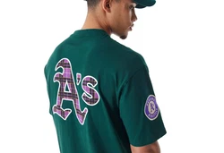 New Era T-Shirt MLB Tartan Oakland Athletics Grün/Dunkelgrün/Türkis