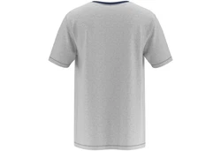 MUSTANG Schlafanzug (2 tlg) Oberteil Short graumelange/navy