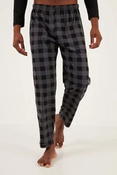 Buratti Pyjama Regular Fit (2 tlg) Schwarz/Lila/Braun