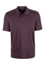 BOSS Poloshirt Pe_Interlock mit Polokragen Lila/Dunkelrot/Bordeaux