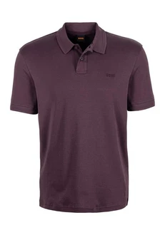 BOSS Poloshirt Pe_Interlock mit Polokragen Lila/Dunkelrot/Bordeaux