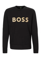 BOSS GREEN Sweatshirt Salbo mit Logodruck grün