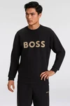 BOSS GREEN Sweatshirt Salbo mit Logodruck grün