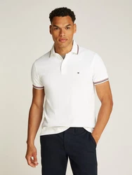 Tommy Hilfiger Poloshirt TIPPED SLIM FIT POLO wei