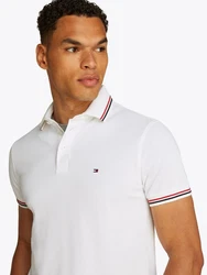 Tommy Hilfiger Poloshirt TIPPED SLIM FIT POLO wei