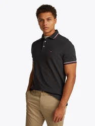 Tommy Hilfiger Poloshirt TIPPED SLIM FIT POLO schwarz