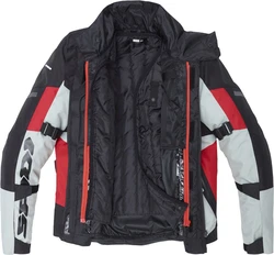 SpiDi Motorradjacke Crossmaster Grau/Hellgrau/Schwarz