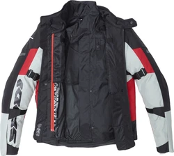 SpiDi Motorradjacke Crossmaster Grau/Hellgrau/Schwarz