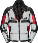 SpiDi Motorradjacke Crossmaster Grau/Hellgrau/Schwarz